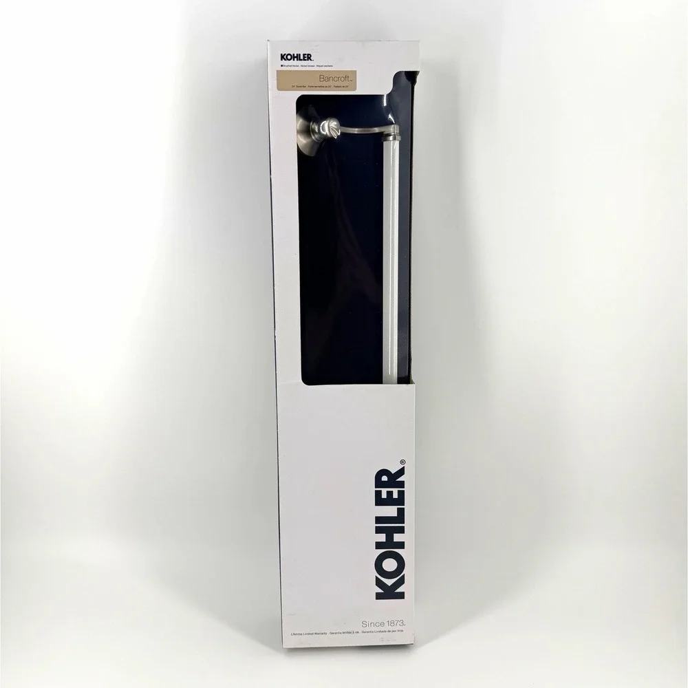 KOHLER Bancroft 18in Straight Grab Bar Brushed Nickel Concealed Mount ADA